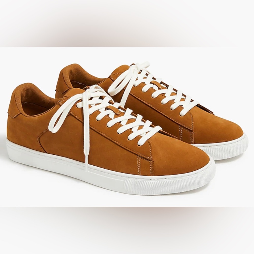 New Jcrew Suede lace-up sneakers